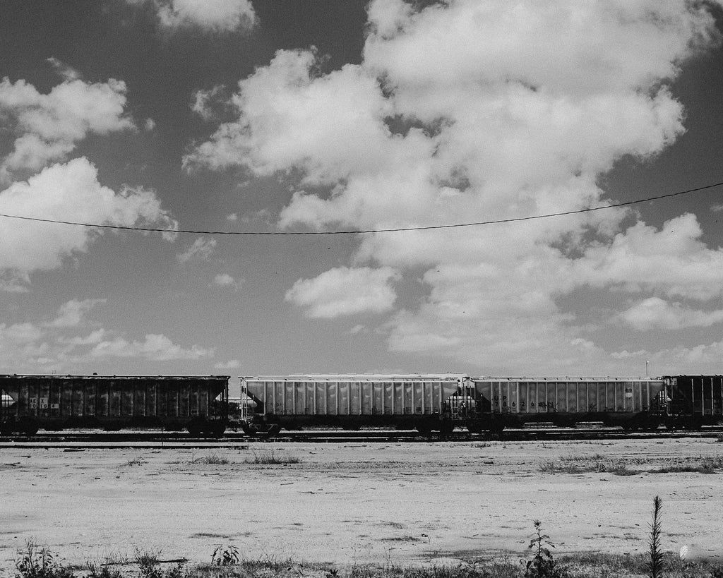 Desert Train in Black + White | Fine Art Photography Print