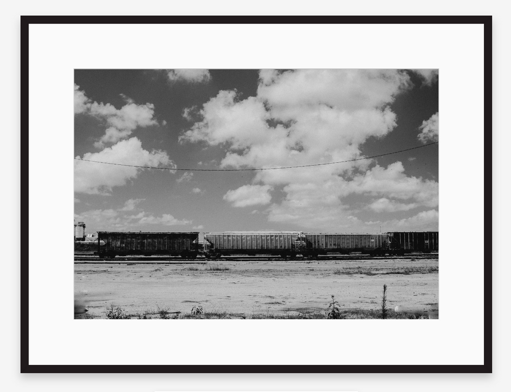 Desert Train in Black + White | Fine Art Photography Print
