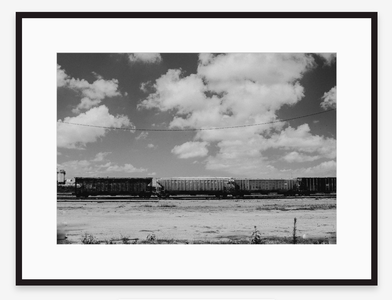 Desert Train in Black + White | Fine Art Photography Print