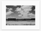 Desert Train in Black + White | Fine Art Photography Print