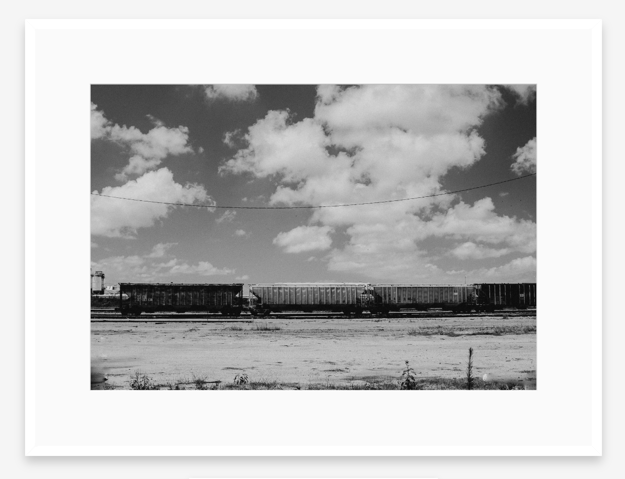 Desert Train in Black + White | Fine Art Photography Print