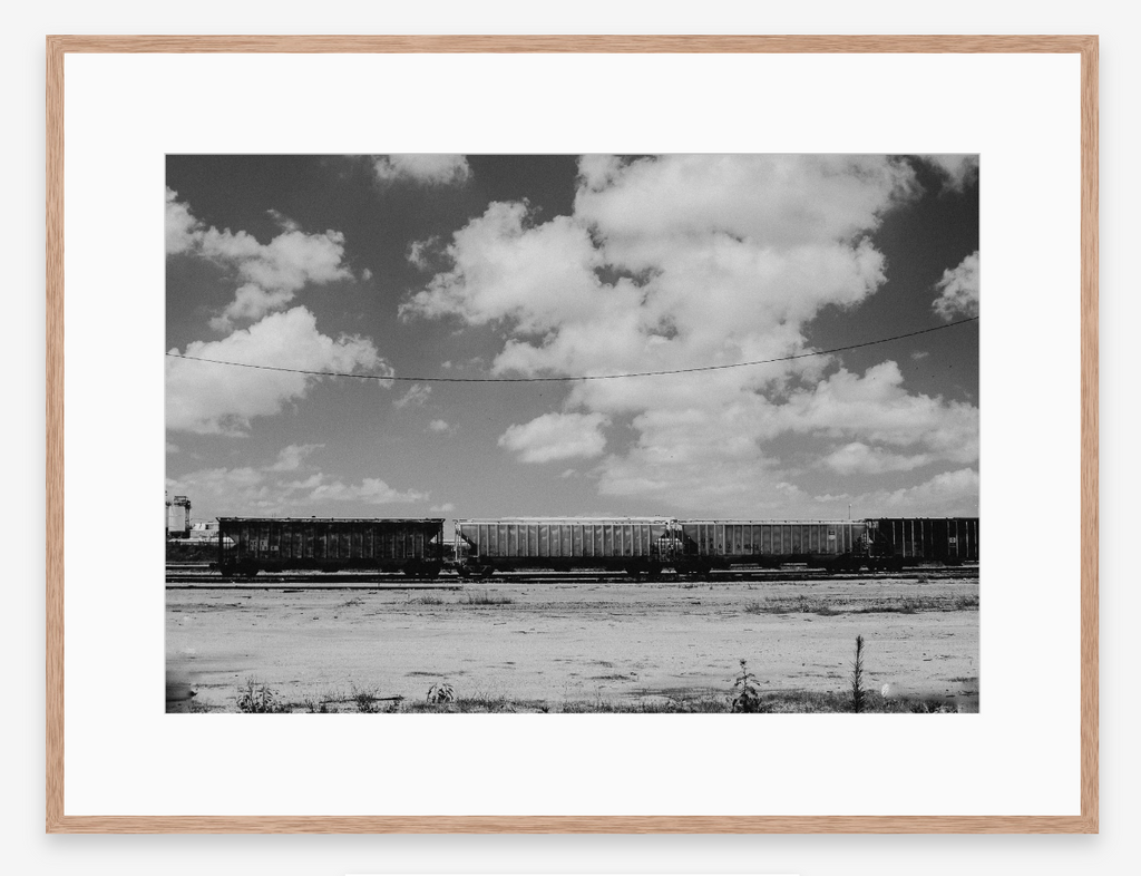 Desert Train in Black + White | Fine Art Photography Print