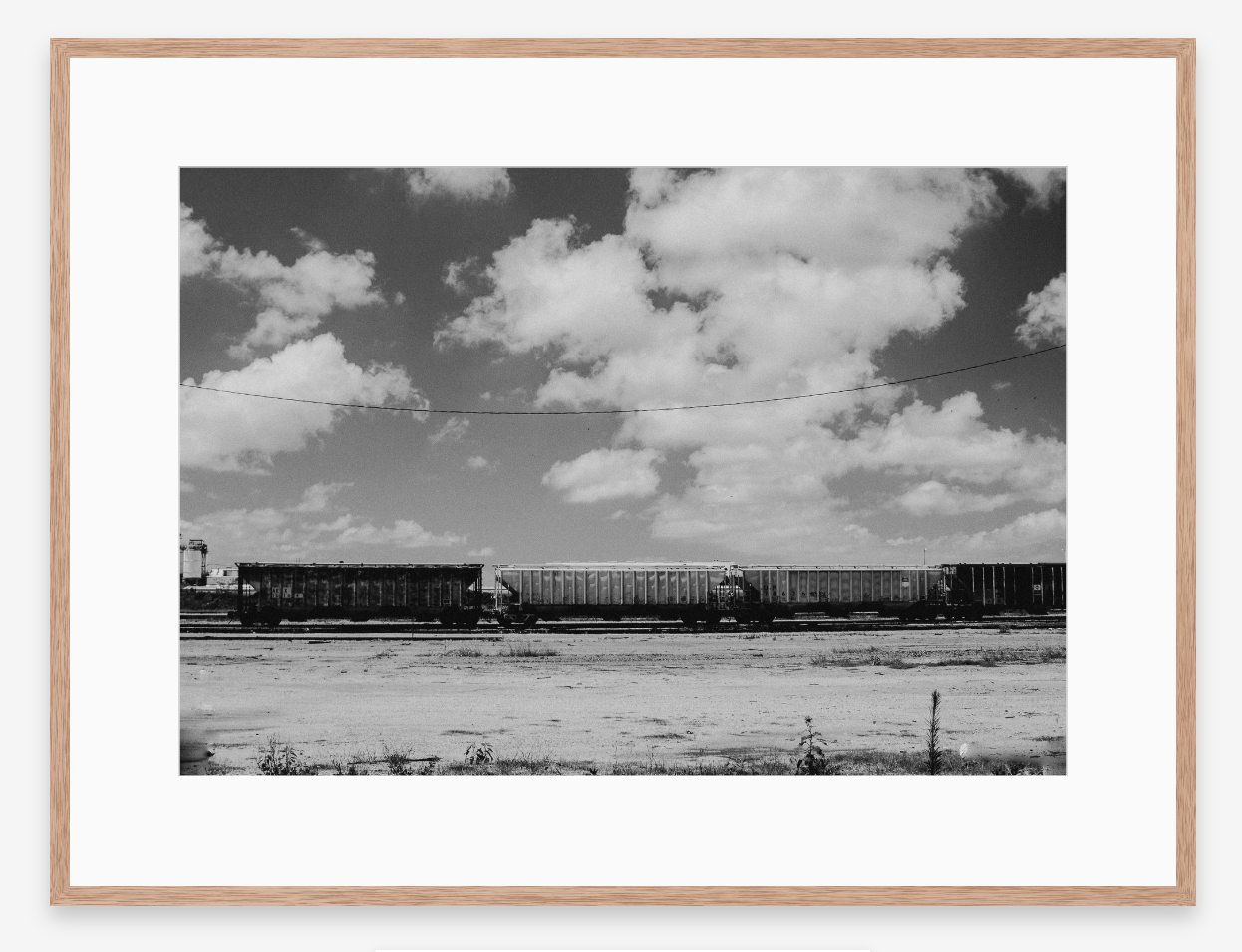 Desert Train in Black + White | Fine Art Photography Print