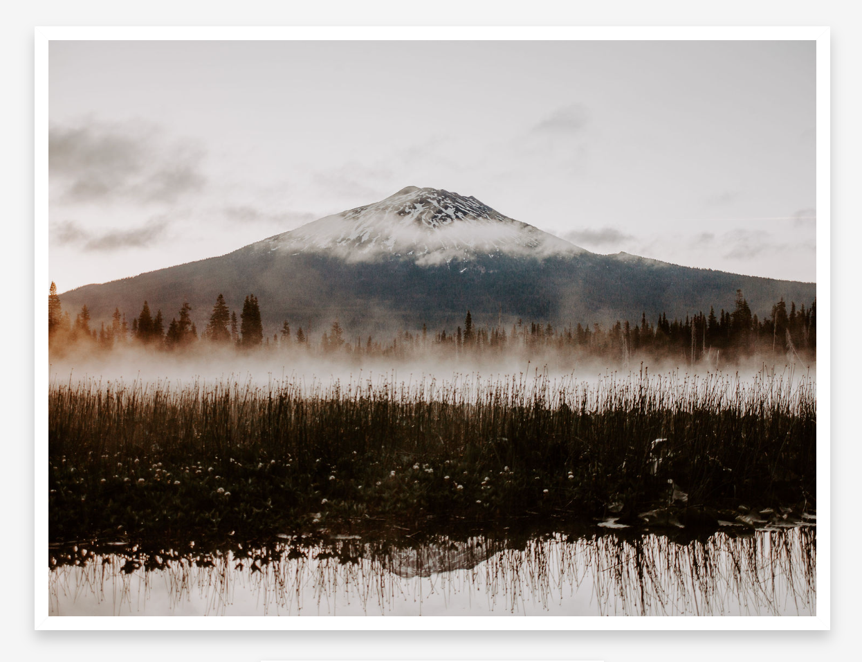 Misty Mountain | Mt Bachelor Fine Art Photography Landscape Print